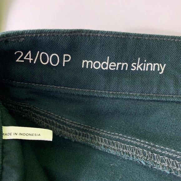 Ann Taylor Loft 24/00P modern skinny green - Picture 2 of 8